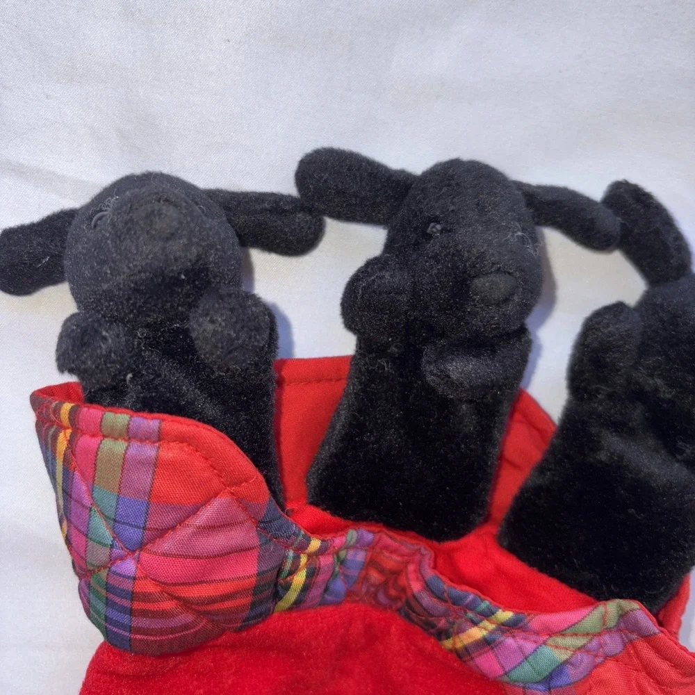 Puppet Pals the Dog Patch Finger Puppets 3 Lab‎ Puppies In A Basket/Bed